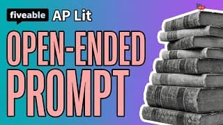 AP Literature - Open-Ended Essay: Prompts & Strategies