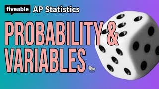 AP Statistics CRAM – Probability Rules & Random Variables