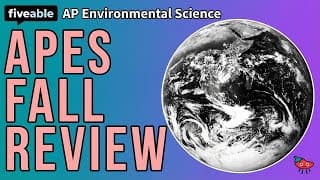 AP Environmental Science - Fall Review: Units 1-4