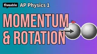 AP Physics 1 CRAM – Momentum, Torque & Rotational Motion