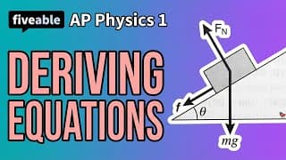AP Physics 1 - Deriving Equations: Projectiles & Kepler