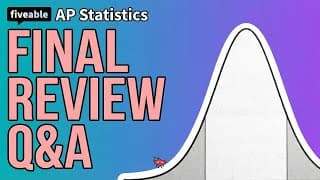 AP Statistics - Q&A: Distributions, Regression & Testing