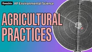 AP Environmental Science - Irrigation, Pesticides & CAFOs