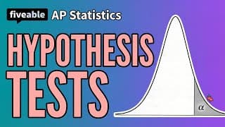AP Statistics CRAM – Hypothesis Testing & P-Values