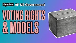 AP US Government - Voting Rights & Political Behavior
