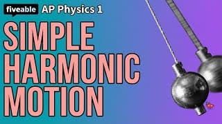 AP Physics 1 CRAM – Units 5-6: Simple Harmonic Motion