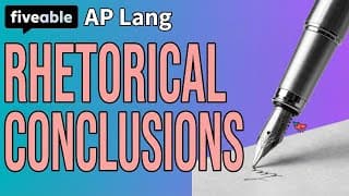 AP English Language - Rhetorical Analysis Conclusions