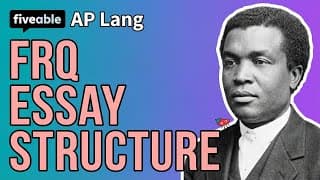 AP Lang CRAM – FRQ Strategies & Essay Structure