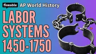AP World History - CCOT: Labor Systems 1450-1750