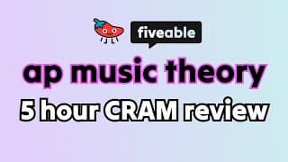 AP Music Theory 5 Hour CRAM – All Units Review