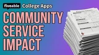Community Service - Scholarships & College Apps