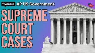 AP US Government - Required Supreme Court Cases Review