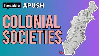 APUSH - Colonial Society: Regional Comparison