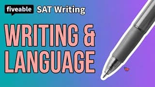 SAT - Writing & Language: Grammar & Punctuation
