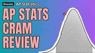 AP Statistics CRAM – Data, Probability & Inference