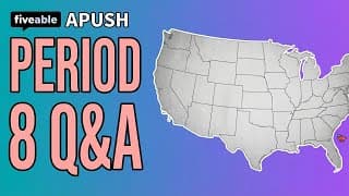 APUSH - Q&A: 2020 Exam Changes & Period 8 Review