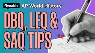 AP World History CRAM – DBQ, LEQ & SAQ Strategies