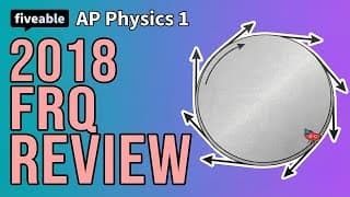 AP Physics 1 - 2018 FRQ Review: Rotation, Torque & Waves