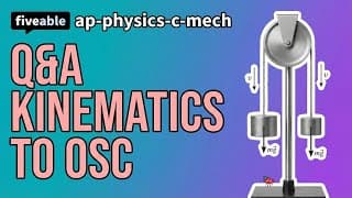AP Physics C: Mechanics - Q&A: Kinematics to Oscillations