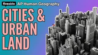 AP Human Geography CRAM – Urban Models & City Development