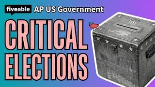 AP US Government - Critical Elections & Realignments