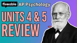 AP Psychology - Units 4 & 5 Review: Learning & Memory