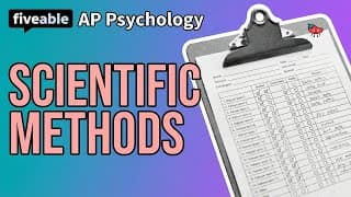 AP Psychology - Unit 1: Scientific Methods & Research