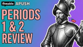 APUSH - Periods 1 & 2 Review: Colonization & Exchange