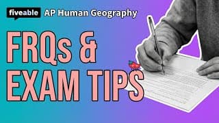 AP Human Geography - FRQ Practice & Exam Tips