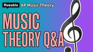 AP Music Theory - Q&A: Harmony, Part Writing & Sight Singing