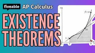 AP Calculus AB - Existence Theorems: IVT, EVT & MVT
