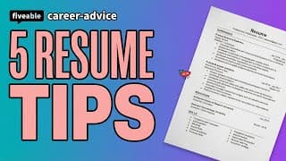 Career Skills - Resume Tips for Students & Grads