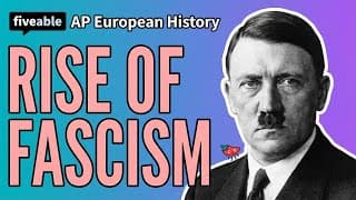 AP European History - Rise of Fascism & Totalitarianism