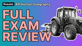 AP Human Geography CRAM – Full Exam Review