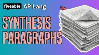 AP Lang - Synthesis Body Paragraphs