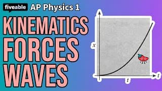 AP Physics 1 CRAM – Kinematics, Forces & Waves