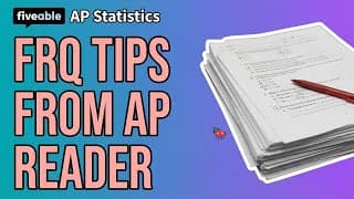 AP Statistics - FRQ Tips from an AP Reader