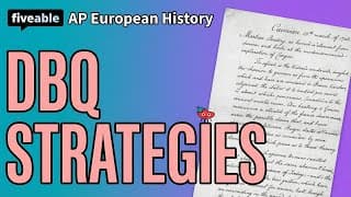 AP European History CRAM – DBQ Strategies & Full Review