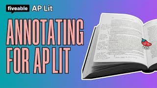 AP Literature - Annotating for Understanding