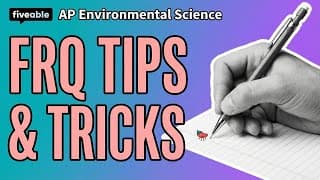 AP Environmental Science CRAM – FRQ Tips & Strategies