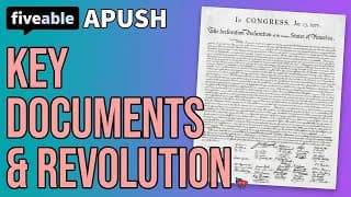 APUSH - Revolutionary Documents & DBQ Analysis