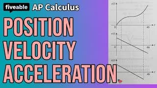 AP Calc - Position, Velocity & Acceleration