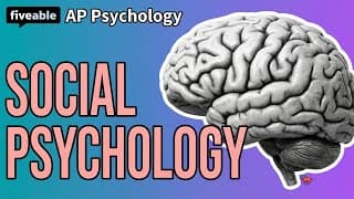 AP Psychology CRAM – Social Psychology & Persuasion