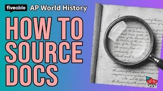 AP World History - How to Source Documents (HIPP Method)