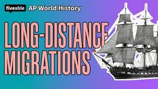 AP World History - Long-Distance Migrations 1200-1900
