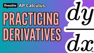 AP Calculus - Derivative Rules Practice