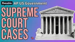 AP US Government - Supreme Court Cases: 1st-10th Amendments