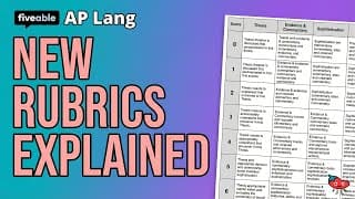 AP English Language - New Rubrics Explained