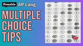 AP English Language - Multiple Choice Strategies
