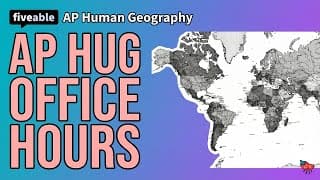 AP Human Geography - Q&A: Political Geography & Population